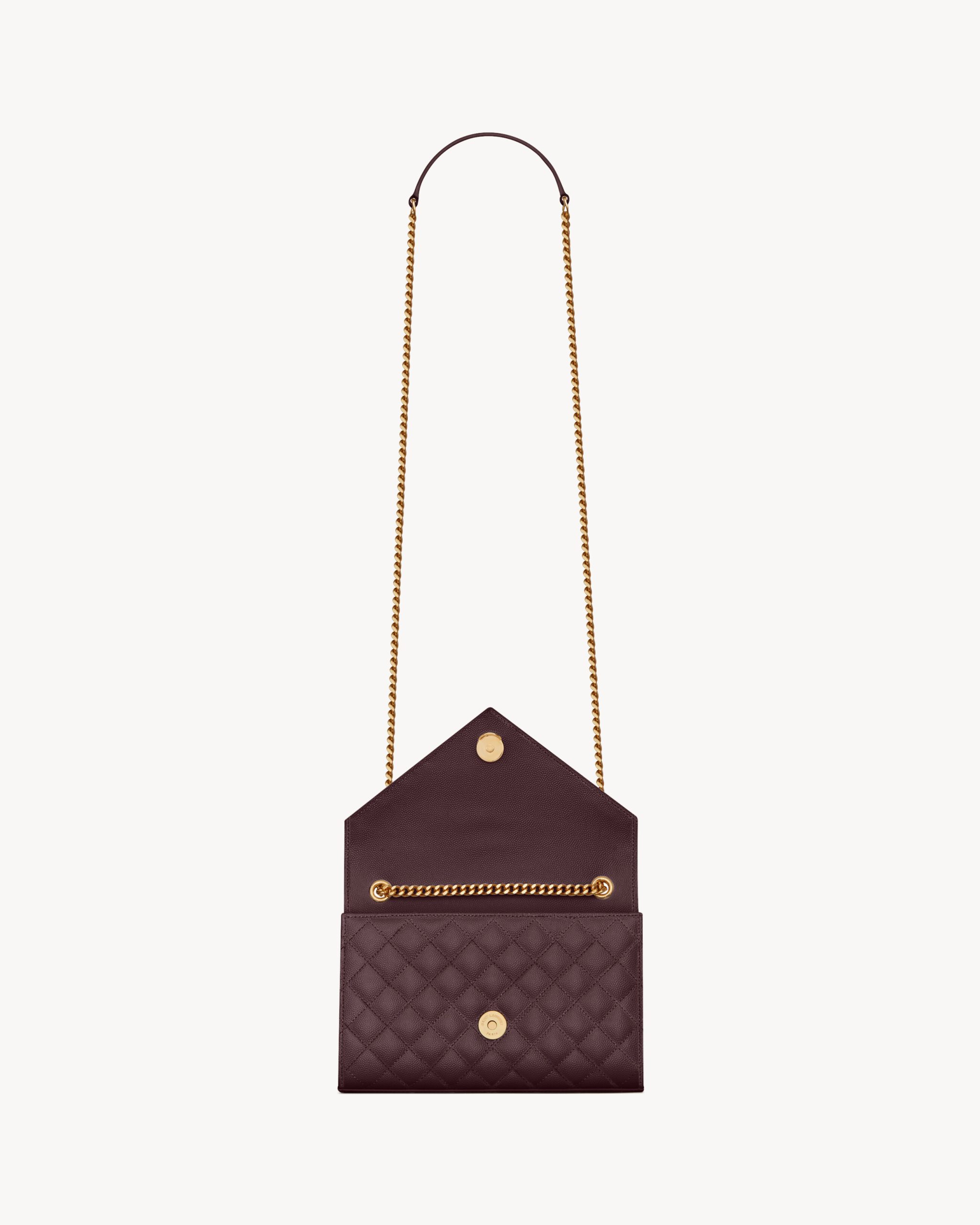 YSL ENVELOPE small in grain de poudre leather - Image 4